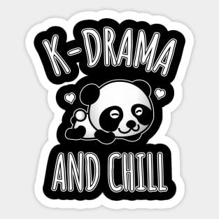 K-Drama and chill Sticker